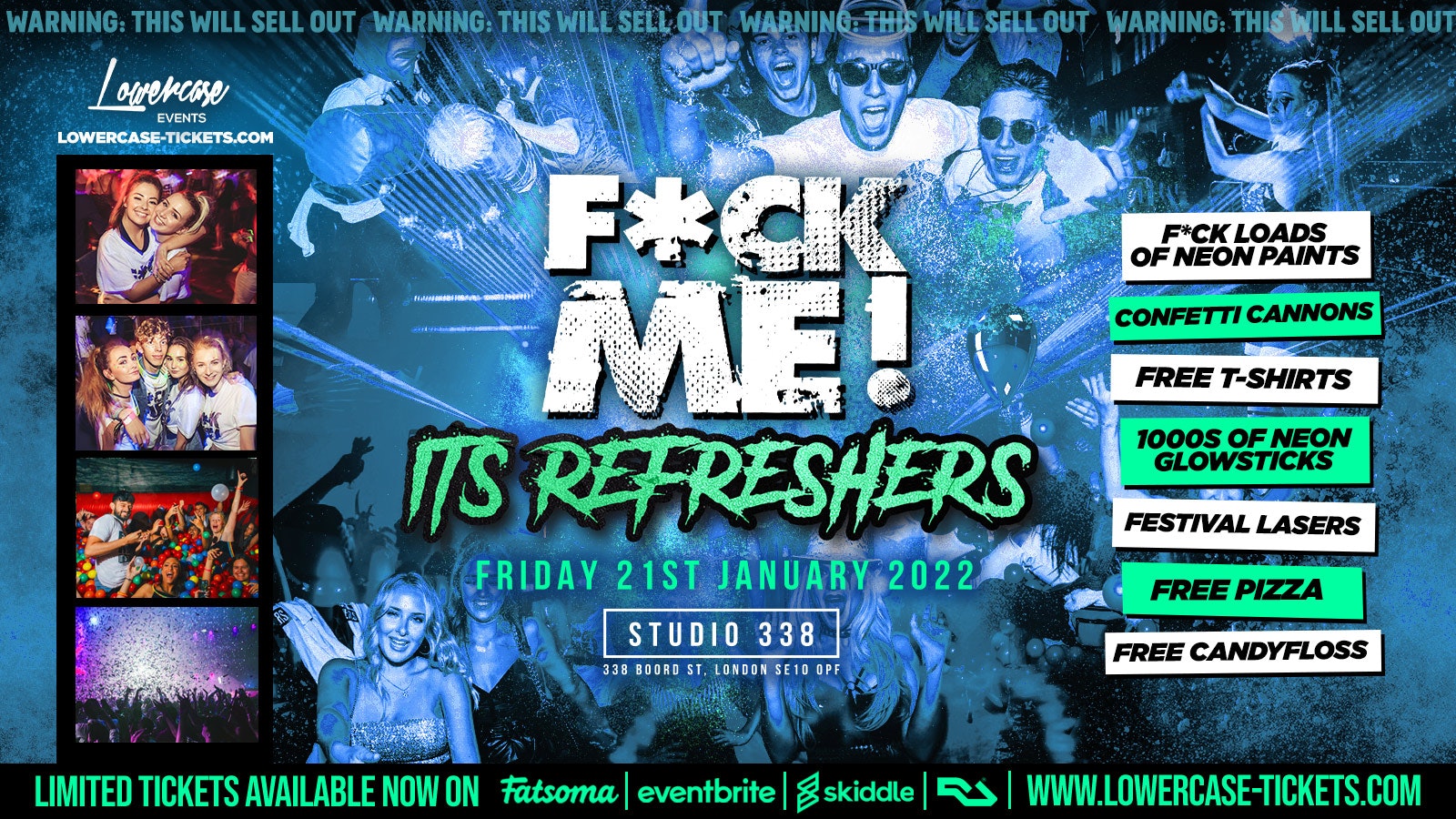 ⚠️TONIGHT⚠️ F*CK ME ITS REFRESHERS 2022 🎉 @ STUDIO 338! LAST 200 TICKETS