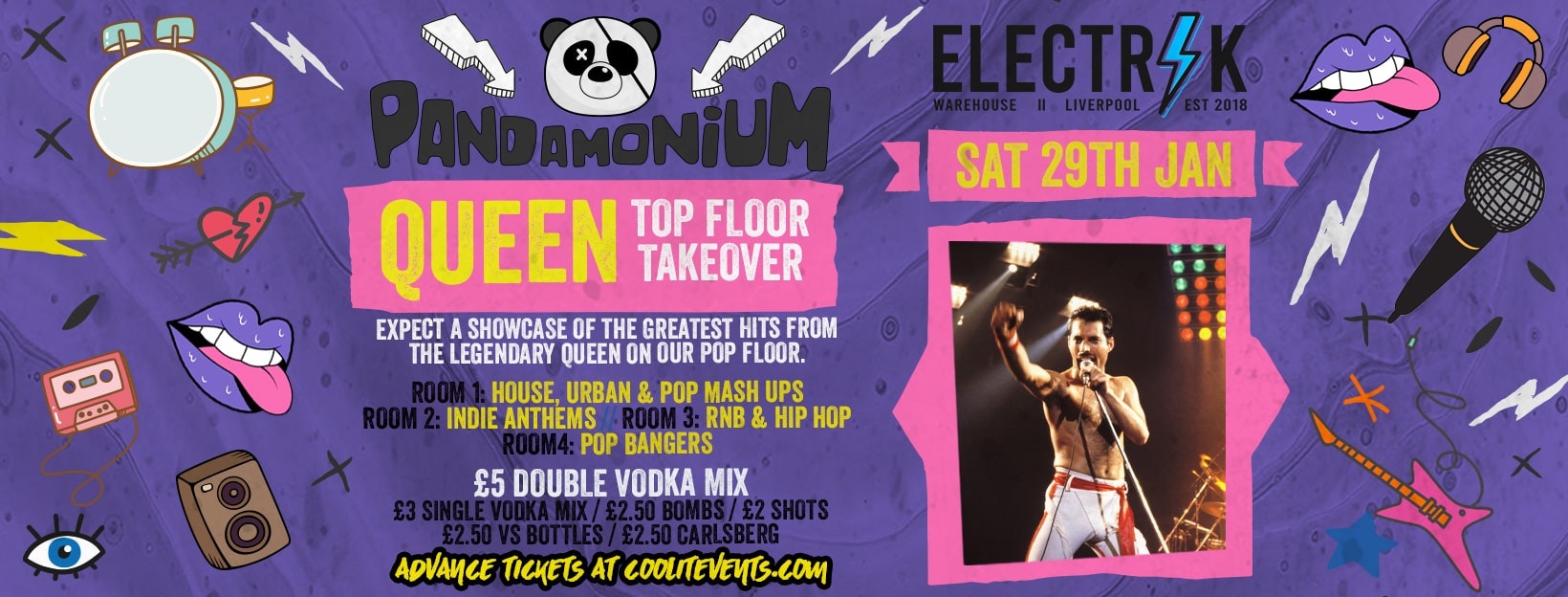 Pandamonium Saturdays : Top Floor Takeover – QUEEN