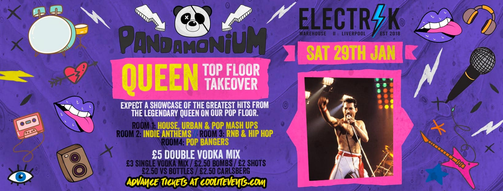 Pandamonium Saturdays : Top Floor Takeover – QUEEN