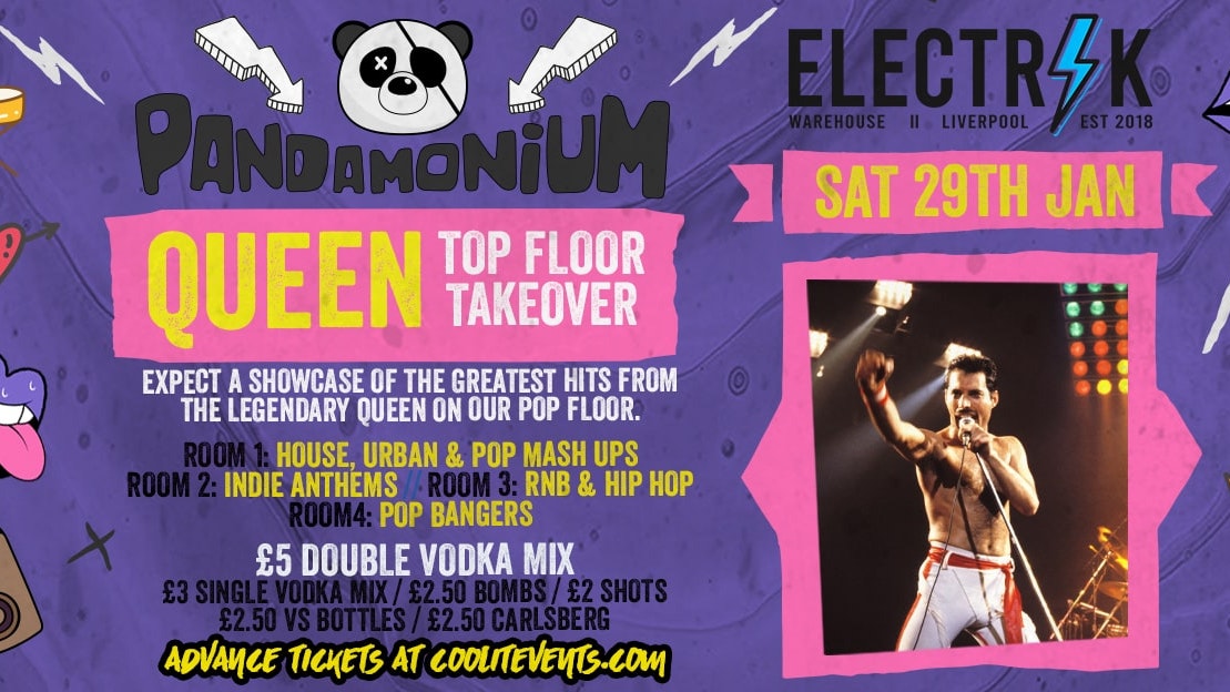 Pandamonium Saturdays : Top Floor Takeover – QUEEN