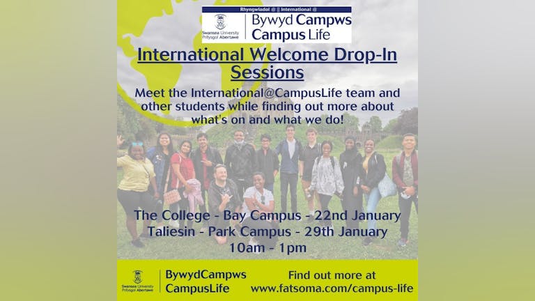 International Welcome Drop-In Session! - Park Campus