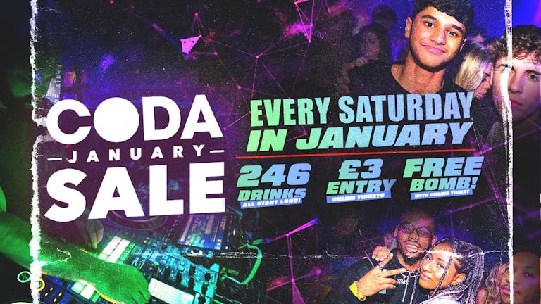 CODA Saturdays - January Sale!!