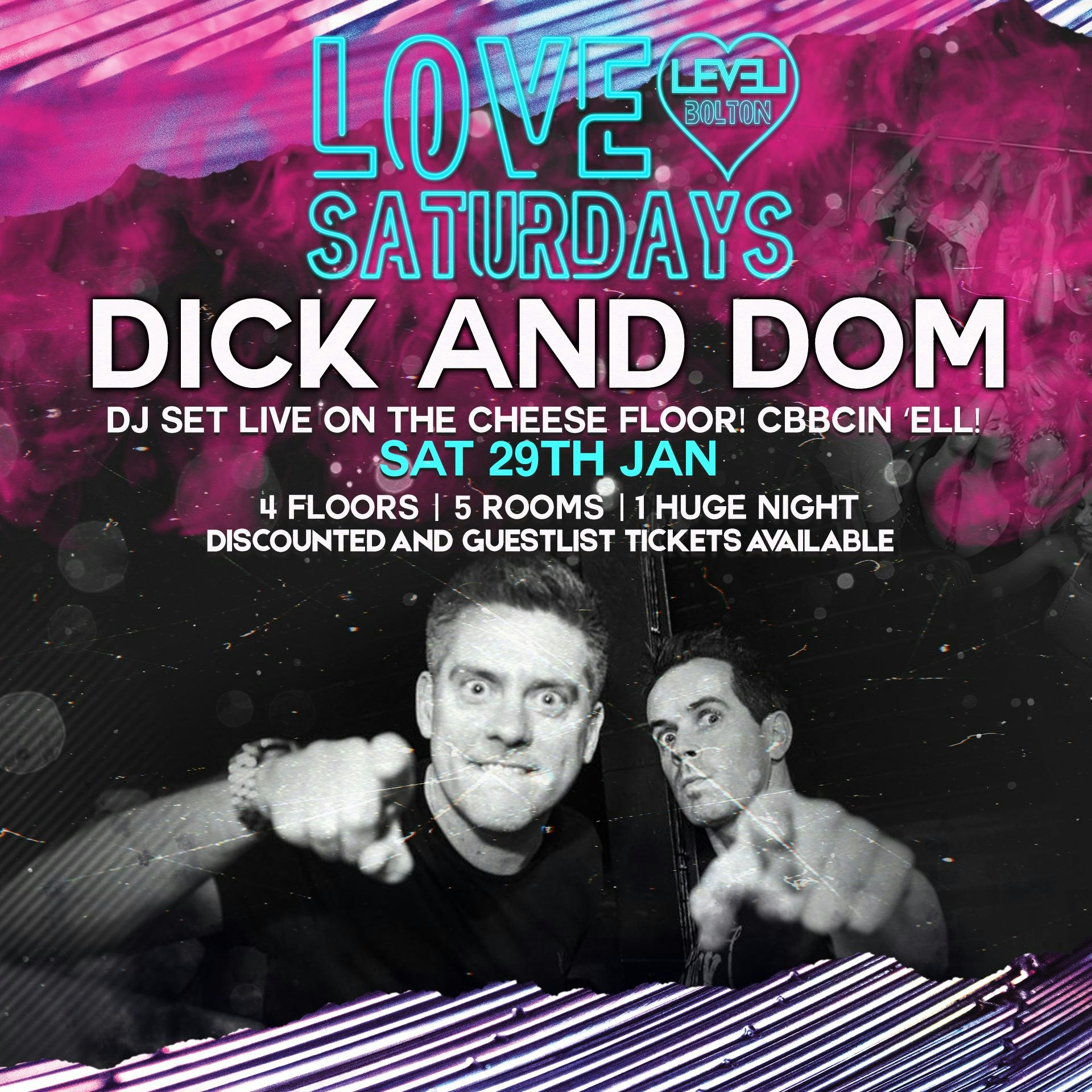 Love Saturday plus Dick and Dom – live dj set