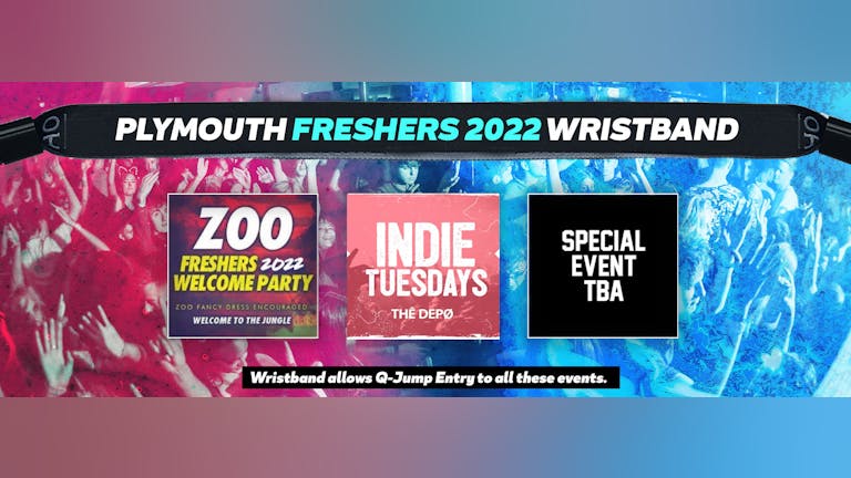 Plymouth Freshers Invasion 2022 Wristband