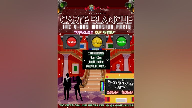 LGA x Y events: Carte Blanche The Mansion Party