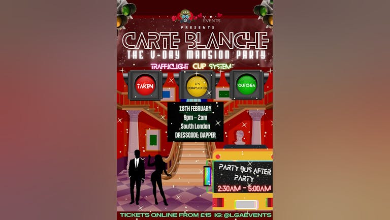 LGA x Y events: Carte Blanche The Mansion Party