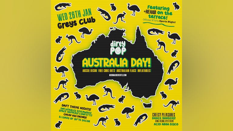 DirtyPOP / "Australia Day" / DP Down Under / Greys Club