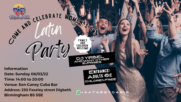 Latin Party Come and Celebrate Women's Day