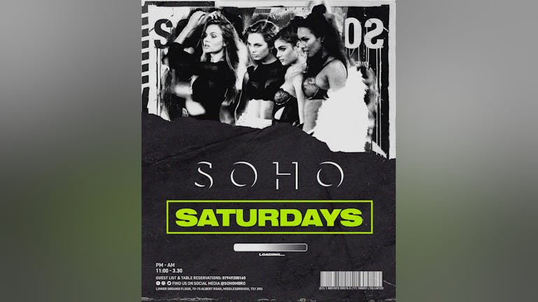 SOHO SATURDAYS // FREE PARTY with MARCUS WEDGEWOOD & DJ WALÉ