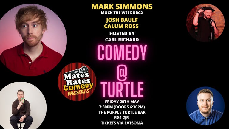 Comedy at Turtle with Headliner Mark Simmons
