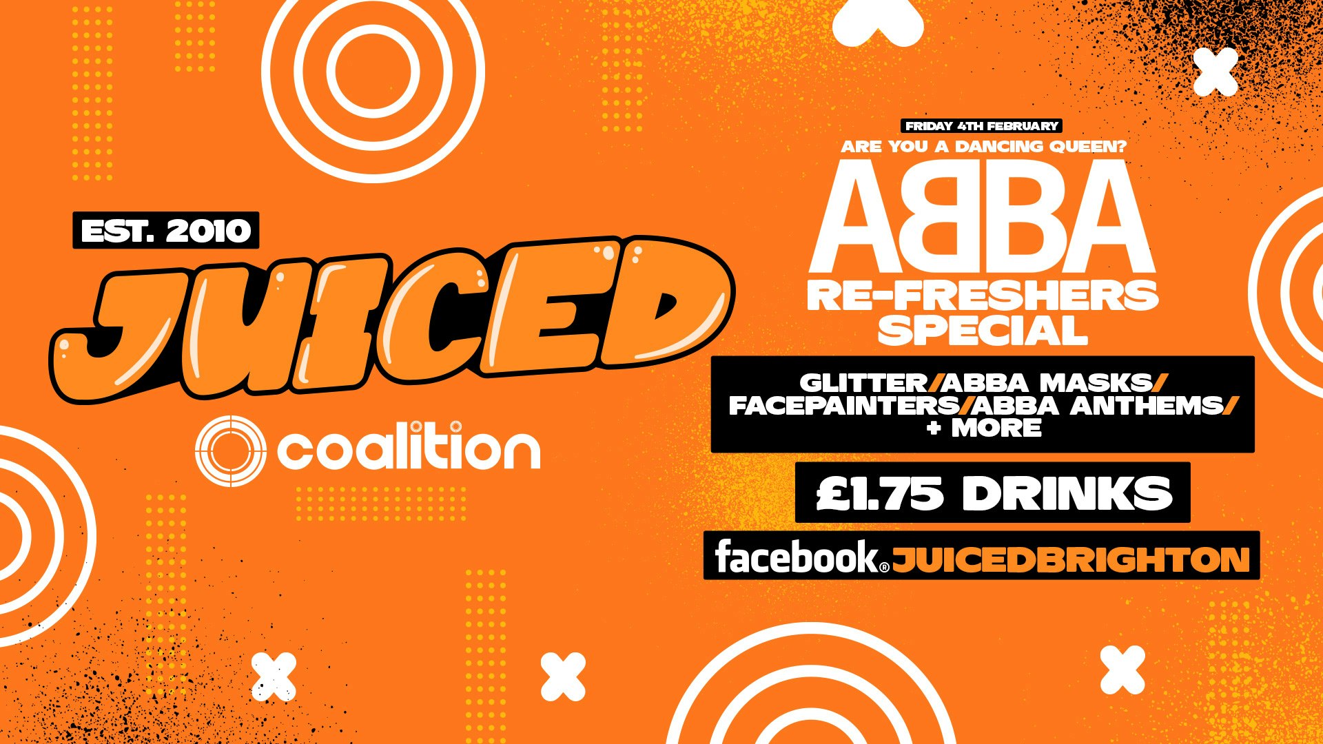 JUICED Fridays Re-Freshers | Are You A Dancing Queen ABBA Special – 04.02.22
