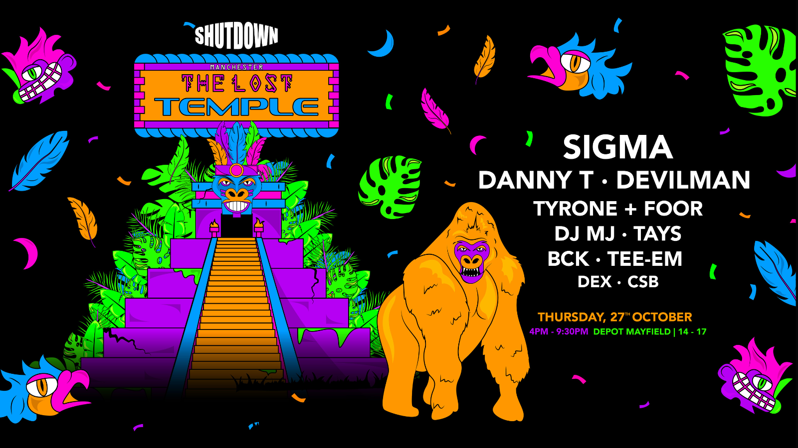 Shutdown Manchester Presents – The Lost Temple