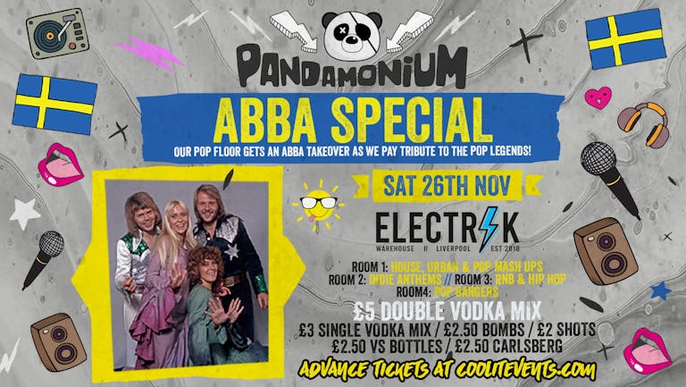 Pandamonium Saturdays : ABBA Pop Floor Takeover