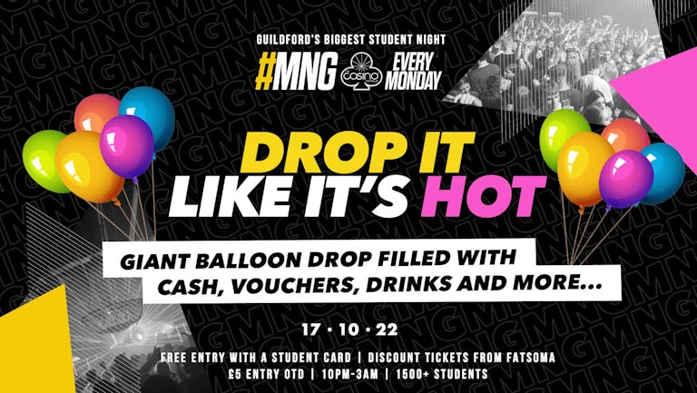 MNG - Drop it Like it’s hot | Balloon Drop Filled with Cash & Vouchers!