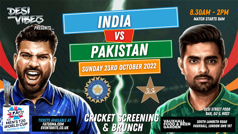 ICC T20  WORLD CUP INDIA VS PAKISTAN SCREENING & BRUNCH PARTY