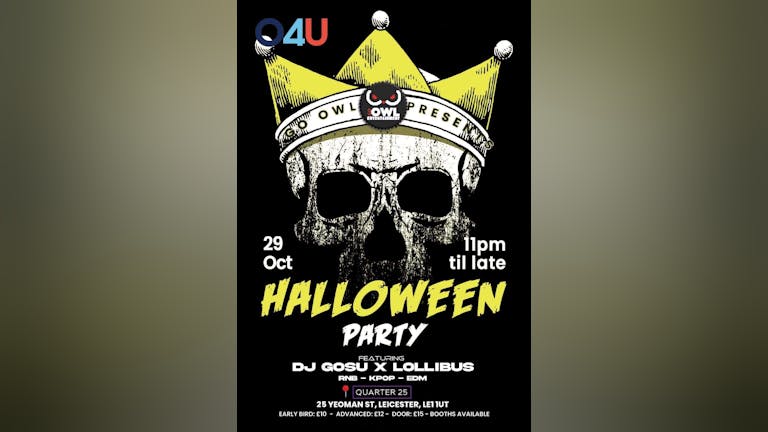 💀GO OWL Presents: LEICESTER HALLOWEEN PARTY ‼️ ]