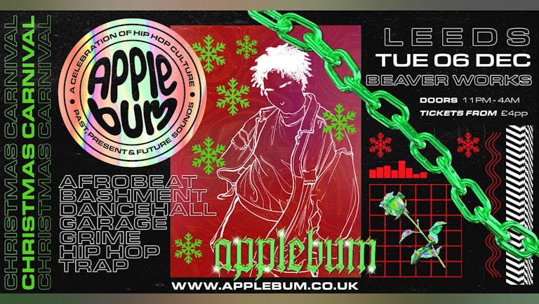 Applebum / Leeds / Beaver Works / Hip Hop Christmas Carnival