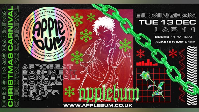 Applebum / Birmingham / Lab11 / Hip Hop Christmas Carnival