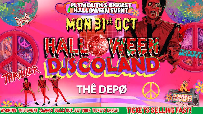 PLYMOUTH HALLOWEEN DISCOLAND - FINAL 50 TICKETS! 🕺🚨 Plymouth's Biggest Halloween Thriller! Drinks from £2!