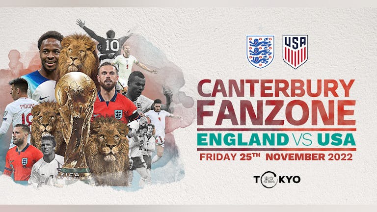 CANTERBURY FANZONE: England vs USA - Friday 25th Nov (Kick-Off 7pm)