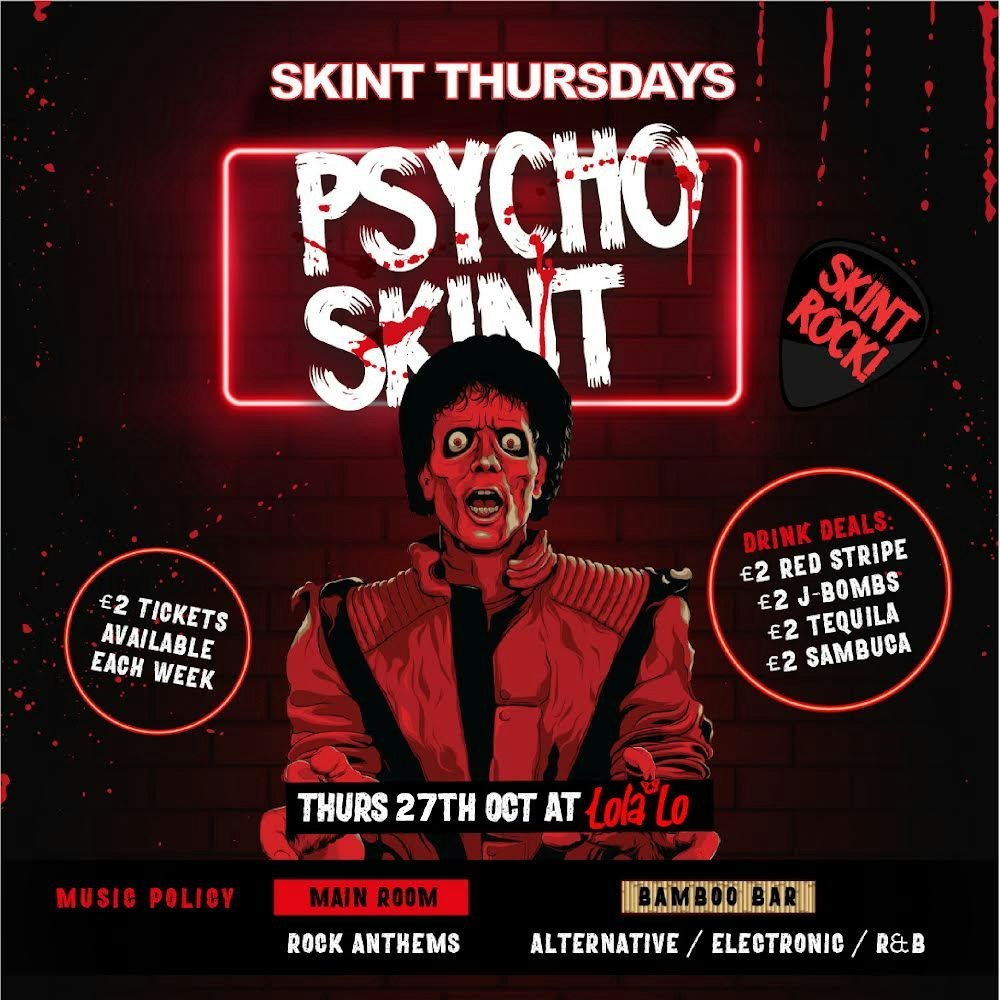 Skint Thursday – Psycho Skint 🎃