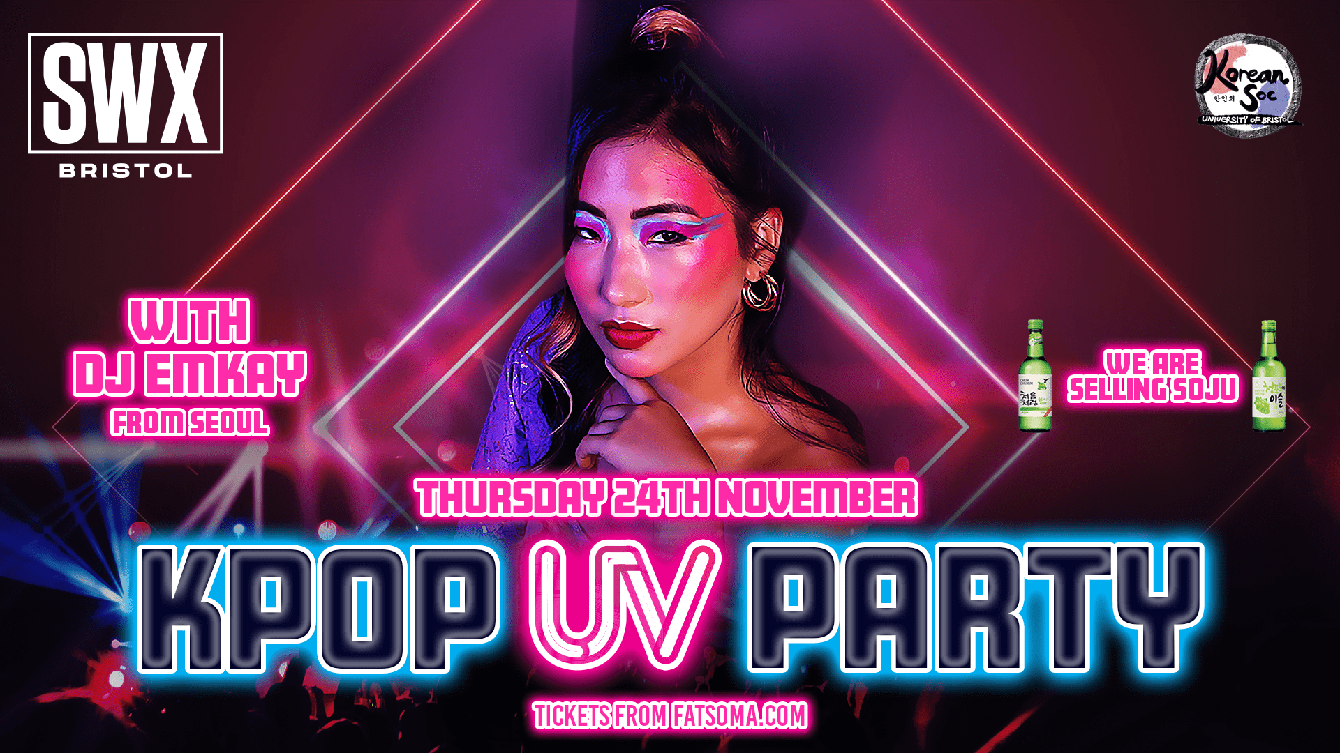 Bristol KPOP UV Party Ft DJ Emkay