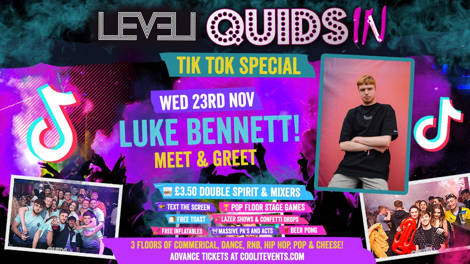 Quids In Wednesdays  : Meet & Greet with LUKE BENNETT