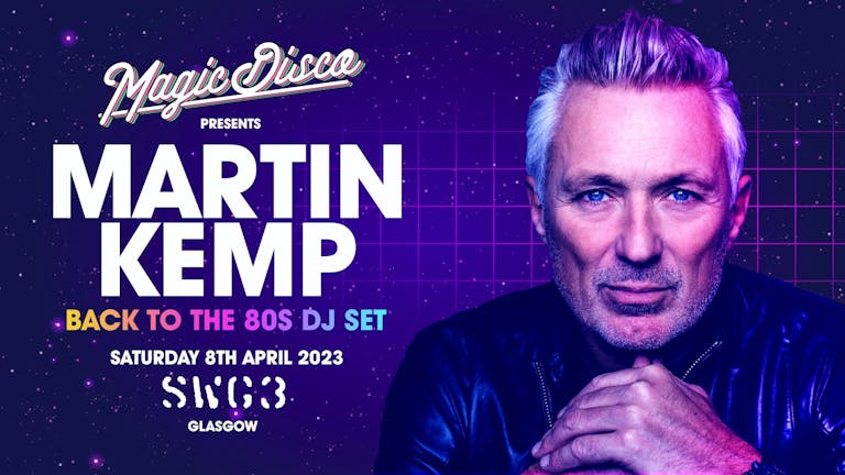 Martin Kemp Live DJ set - Back to the 80's - Glasgow