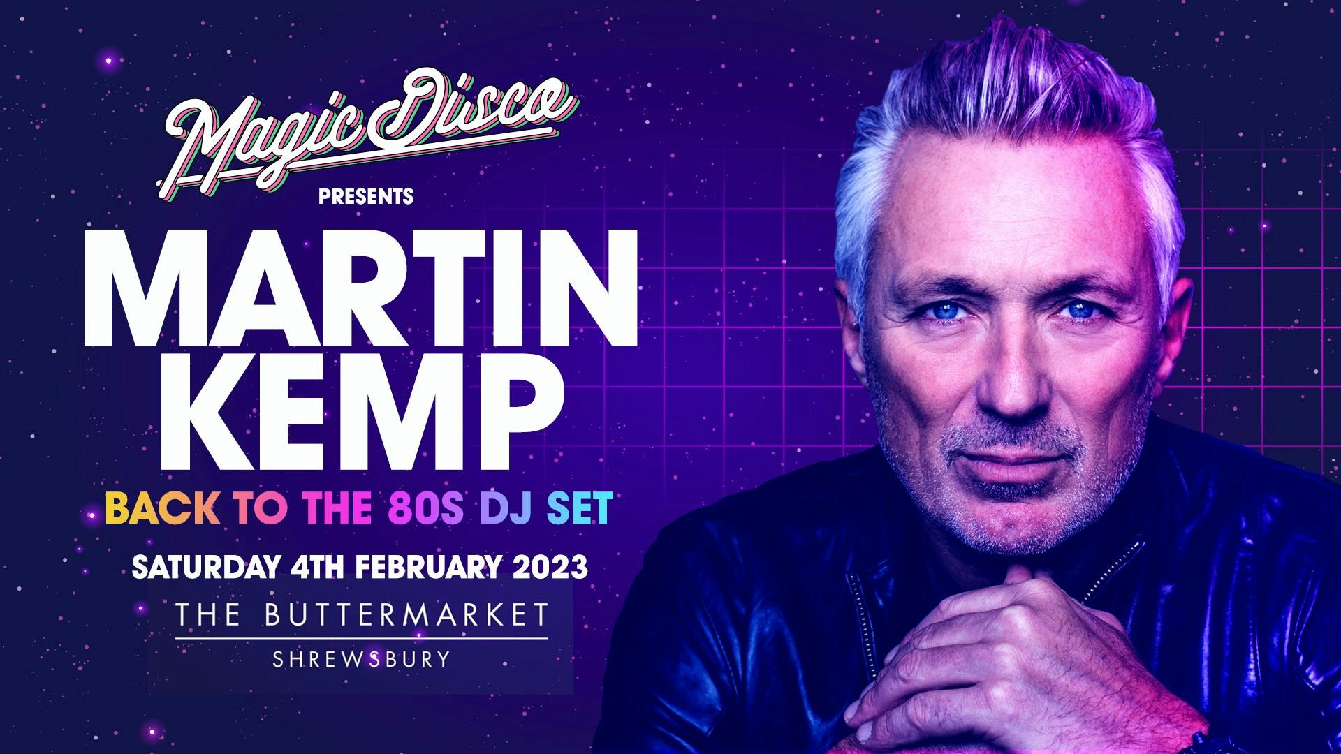 Martin Kemp Live DJ set – Back to the 80’s – Shrewsbury