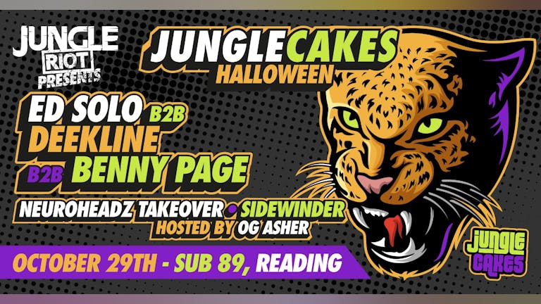 Jungle Cakes Halloween Reading - Ed Solo b2b Deekline b2b Benny Page