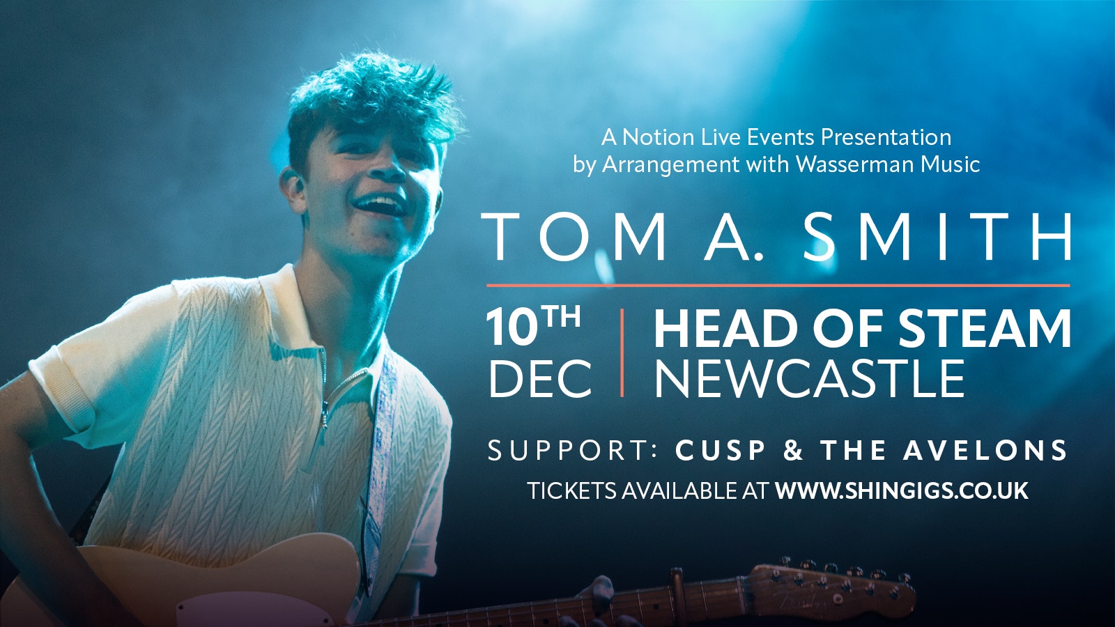 (SOLD OUT) Tom A. Smith + CUSP & The Avelons