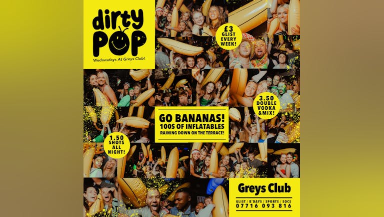 DIRTYPOP / "Go Bananas!" / Greys Club (Newcastle)