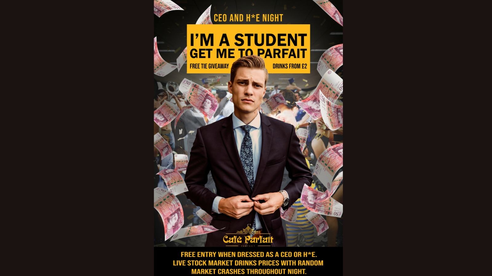 I’m A Student Get Me To Parfait// CEO AND H*E NIGHT (WOLF OF WALL STREET PARTY)