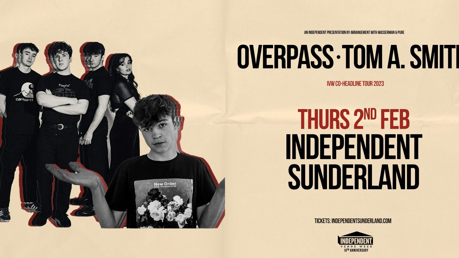 Tom A. Smith & Overpass (Independent Venue Week)