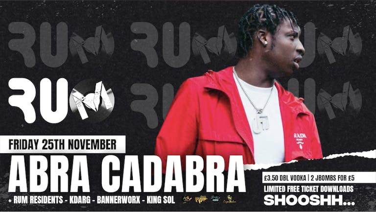RUM presents ABRA CADABRA LIVE - 25.11.22