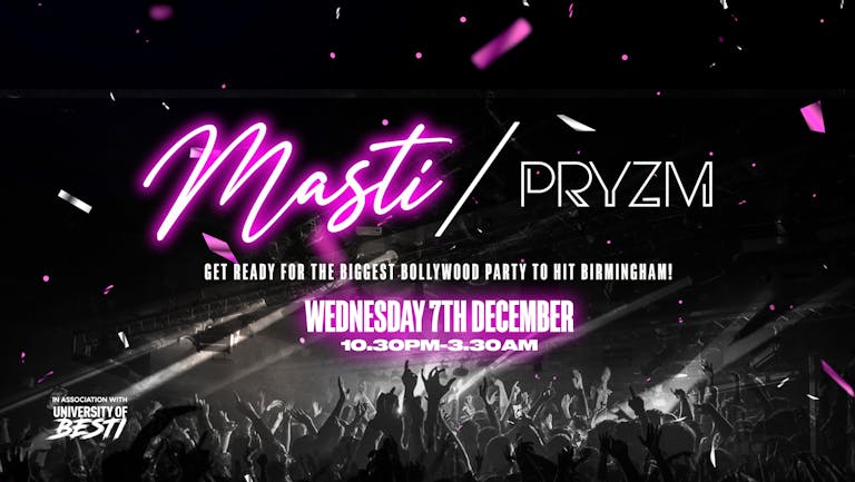 Masti - Christmas Bollywood Special - Pryzm [TICKETS NOW ONLINE!]