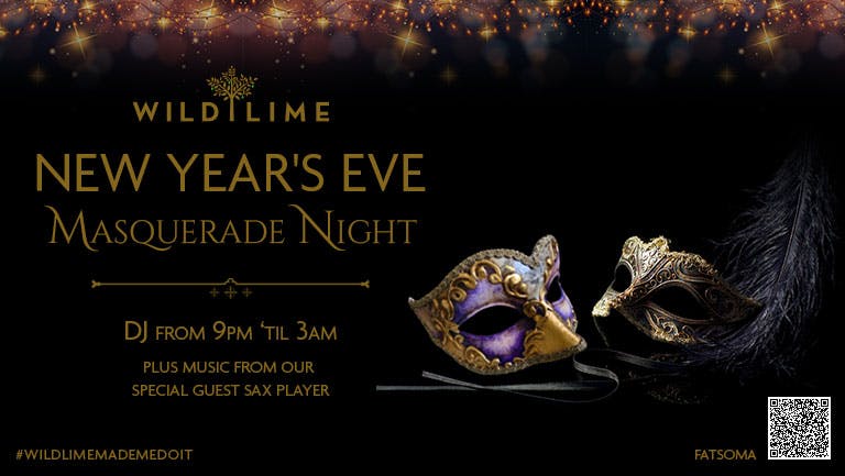 New Year's Eve - Masquerade Party - Saxophonist - DJ -Wild Lime