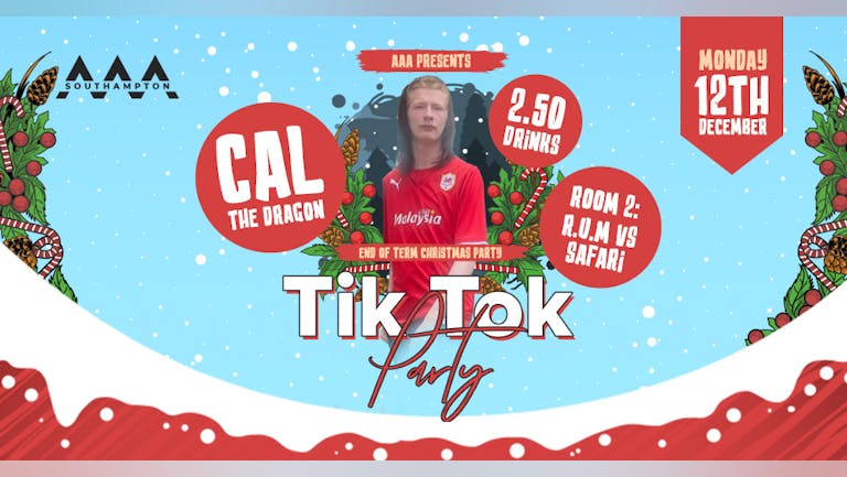 TikTok Christmas Party with Cal The Dragon - 12/12/22