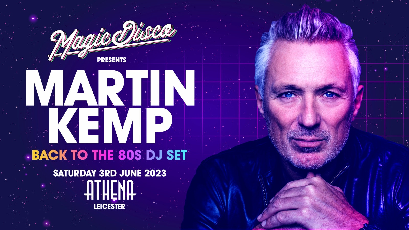 Martin Kemp Live DJ set – Back to the 80’s – Leicester