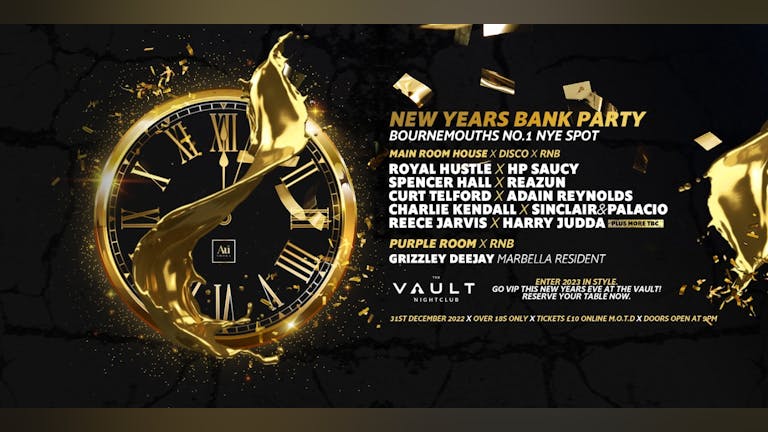 New Years Eve Bank Party - FREE ENTRY 
