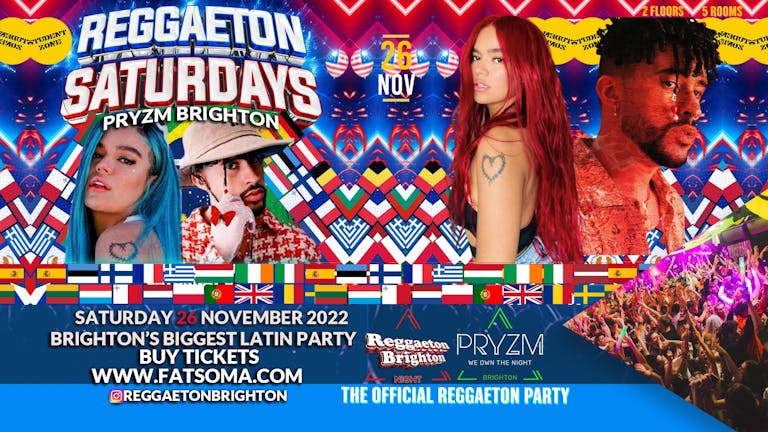 REGGAETON International Party | PRYZM Brighton | 26-11-22