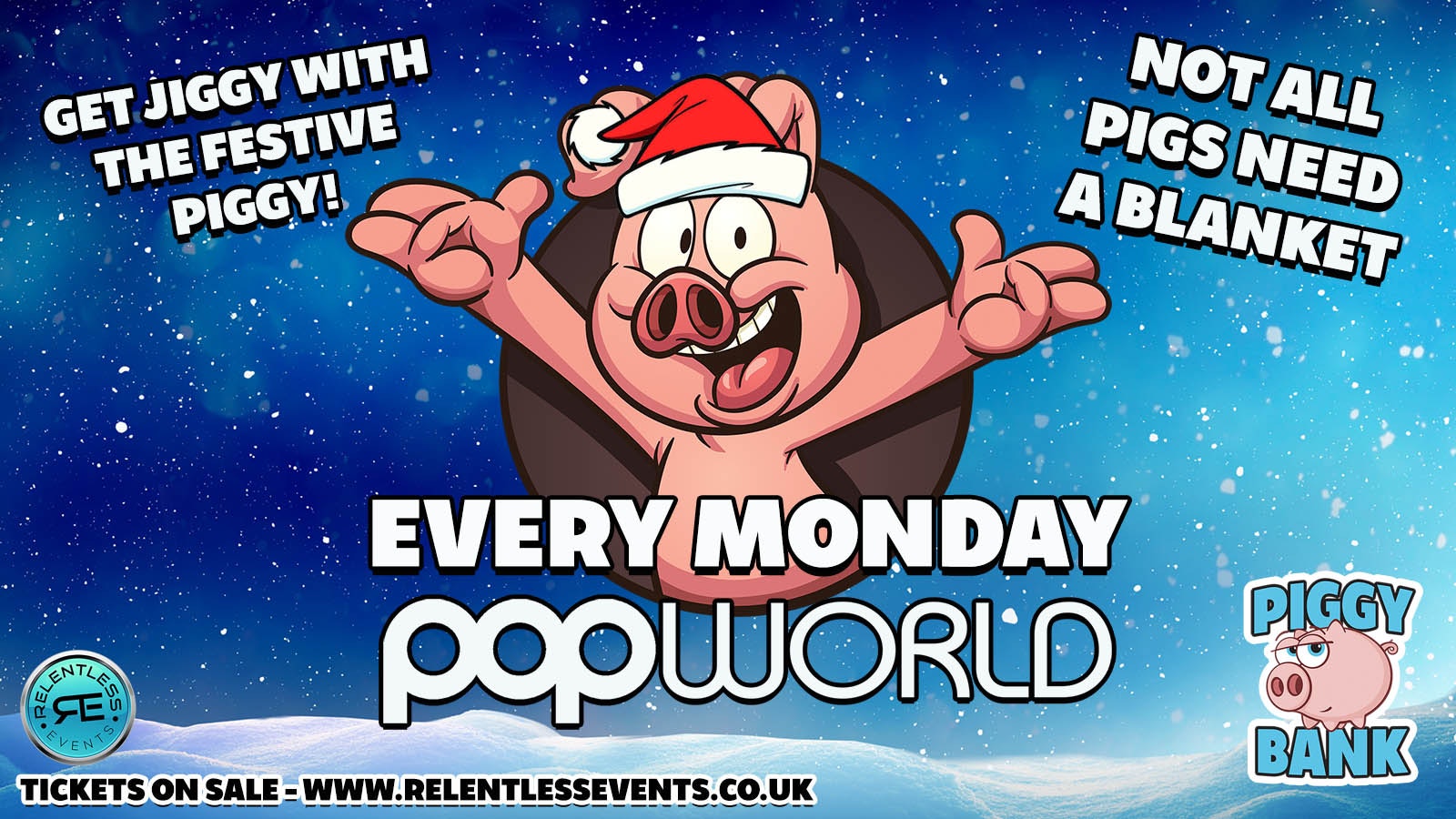 Festive Piggy Bank at Popworld Birmingham ‘Selection Box Giveaway’