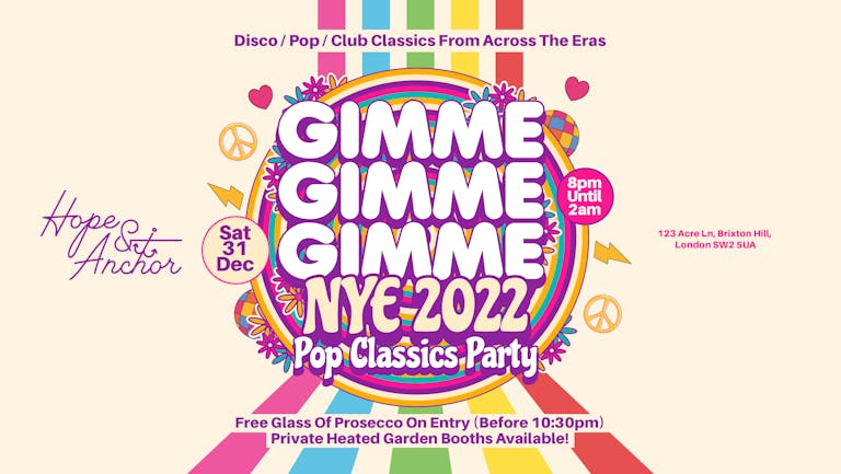 GIMME GIMME GIMME - The Pop Classics NYE Party!