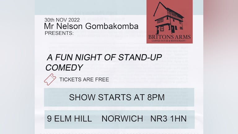 Comedy night at Britons Arms