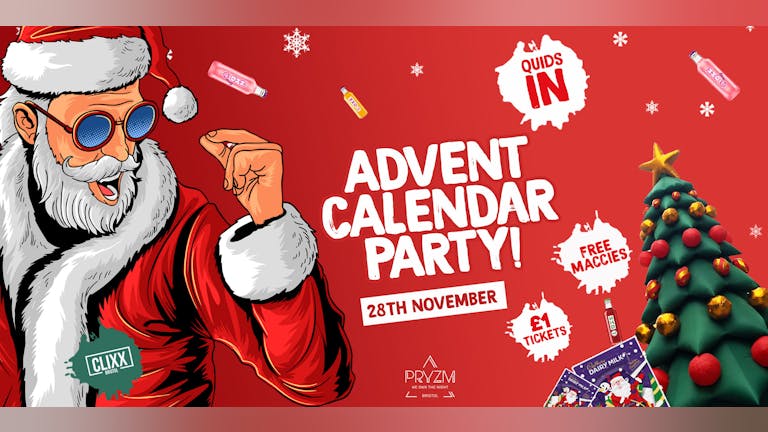 QUIDS IN - Advent Calendar Party -  £1 Tickets