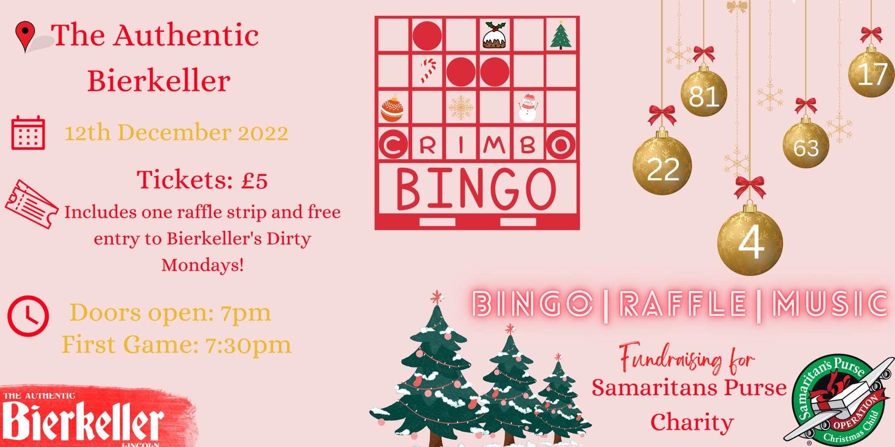 CRIMBO BINGO @ THE AUTHENTIC BIERKELLER! 🎄