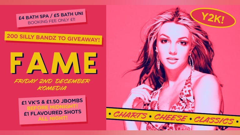 FAME // CHART, CHEESE, CLASSICS // 2.12.22// Y2K 2000'S NIGHT // 400 SPACES ON THE DOOR!!