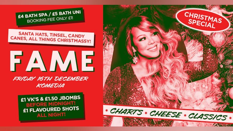 FAME // CHART, CHEESE, CLASSICS // 16.12.22// CHRISTMAS SPECIAL // 400 SPACES ON THE DOOR!!