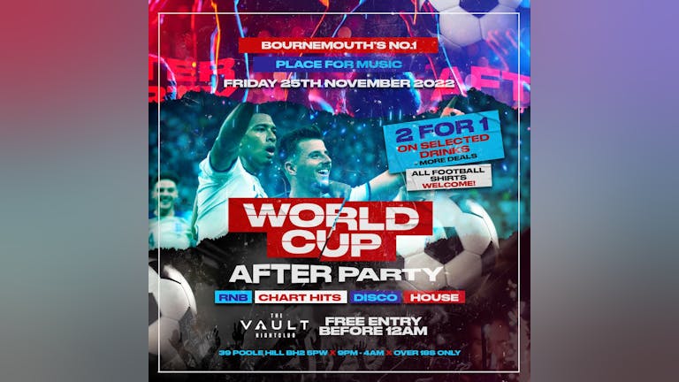 England v USA - Match & After-Party FREE ENTRY
