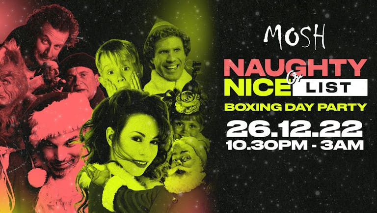 🎄✨BOXING DAY AT MOSH✨🎄 MOSH'S NAUGHTY OR NICE LIST 🎁